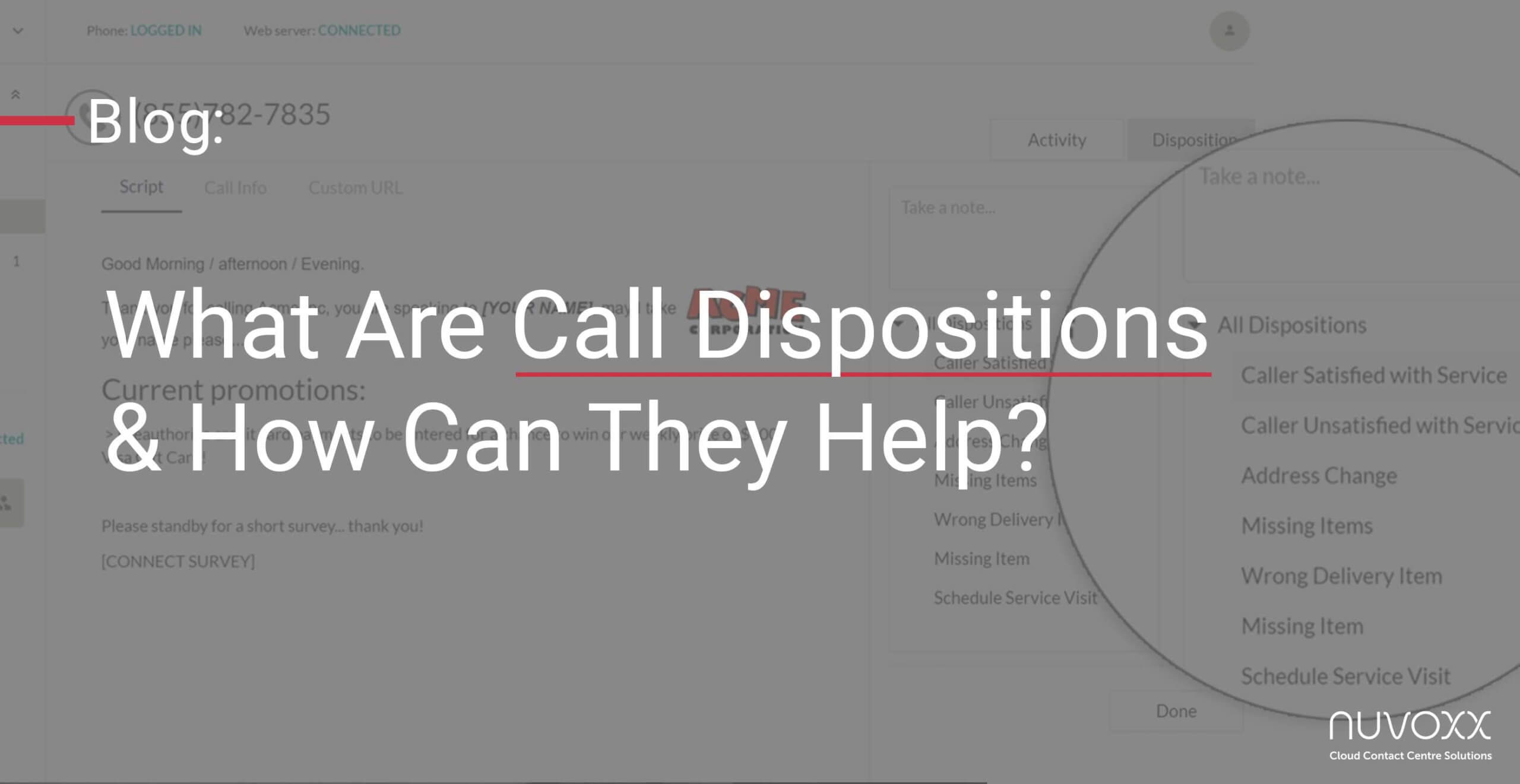 what are call dispositions